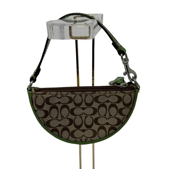 COACH Daisy Applique Keychain Wallet Handled Bag VERY RARE - Picture 2 of 5